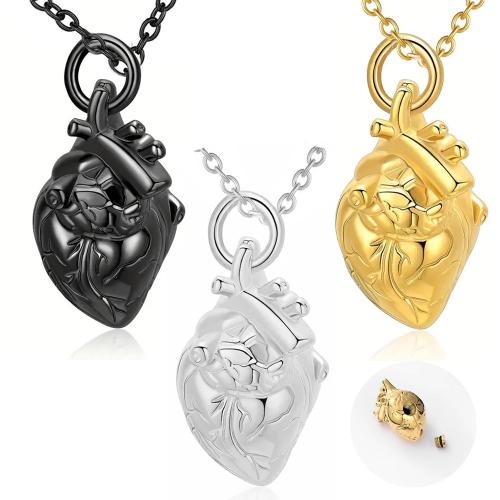 Нержавеющая сталь 304 Возлежащего шкатулка Кулон, Сердце, Другое покрытие, DIY, Много цветов для выбора, продается PC