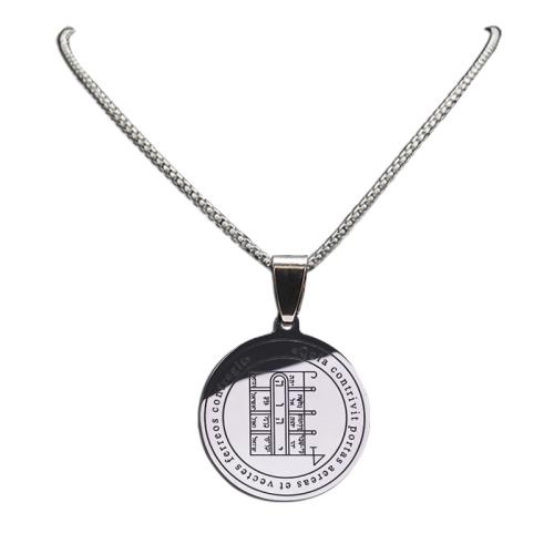 Collier de bijoux en acier inoxydable, Acier inoxydable 304, Placage, bijoux de mode & unisexe, argent, Vendu par PC