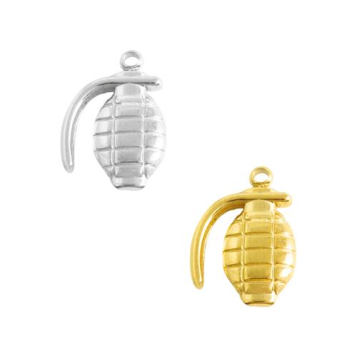 Bijoux pendentifs en acier inoxydable , Acier inoxydable 304, Grenade, Placage, DIY, plus de couleurs à choisir, 10PC/sac, Vendu par sac