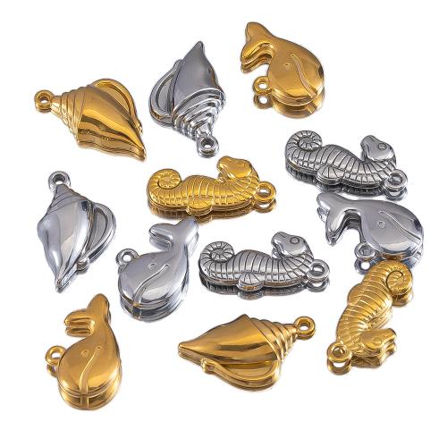 Stainless Steel Animal Pendants, 304 Stainless Steel, plated, DIY & different styles for choice, more colors for choice, 2PCs/Bag, Sold By Bag