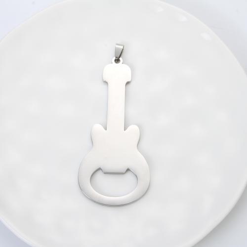 Ювелирные подвески из нержавеющей стали, Нержавеющая сталь 304, плакирован серебром, DIY, серебряный, 87x37x2.40mm, продается PC