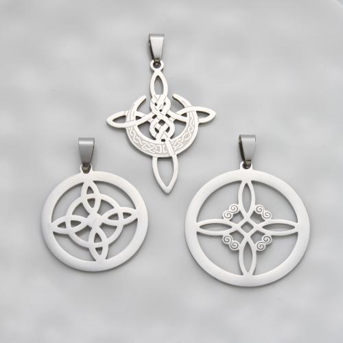 Ювелирные подвески из нержавеющей стали, Нержавеющая сталь 304, плакирован серебром, DIY & отверстие, серебряный, 45x35x1.30mm, продается PC