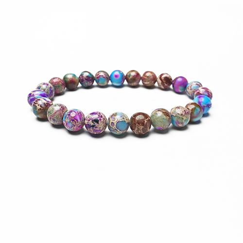 Gemstone Браслеты, Царский джаспер, с магнезит & Нержавеющая сталь 304, Череп, ювелирные изделия моды, Много цветов для выбора, продается PC