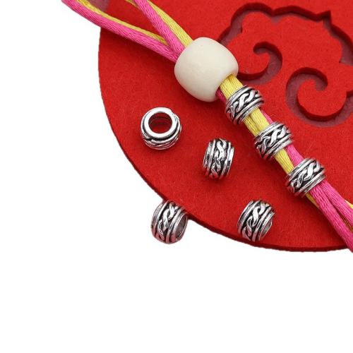 Abalorios de Aleación de Zinc , chapado en color de plata, Bricolaje, 9x6mm, 100PCs/Bolsa, Vendido por Bolsa