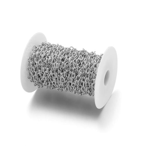 Stainless Steel Jewelry Chain, 304 Stainless Steel, gold color plated, DIY, more colors for choice, Sold By m