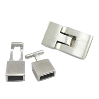 Stainless Steel Leather Cord Clasp