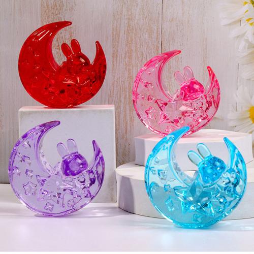 Fashion Decoration Acrylic Moon injection moulding for home and office Random Color Sold By PC