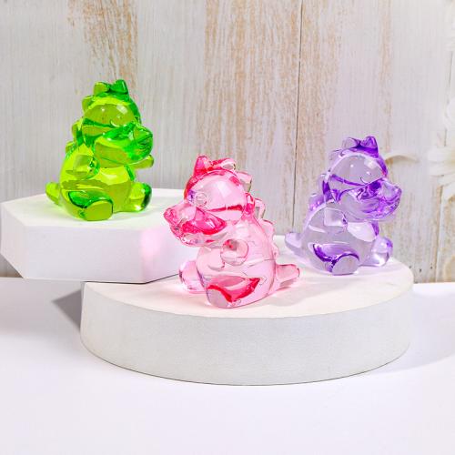 Fashion Decoration Acrylic Dinosaur injection moulding for home and office Random Color Sold By PC