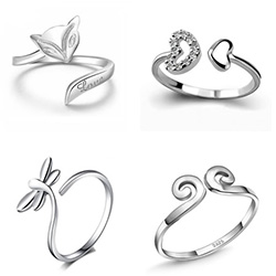 Sterling Silver šperky prst prsten