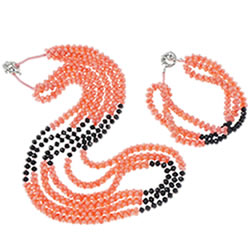 Natural Coral Jewelry Set