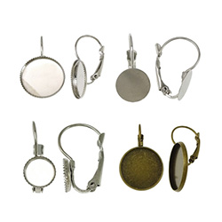 Brass Lever Terug Earring Component