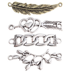 Zinc Alloy Jewelry Connectors