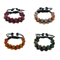 Agate Woven Ball Bracelets