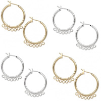 Messing Hoop Earring Components