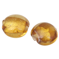 Abalorios de Cristal de Murano con Lámina  de Oro