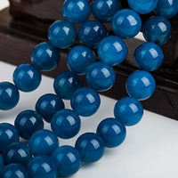 Perle Agate bleue naturelle