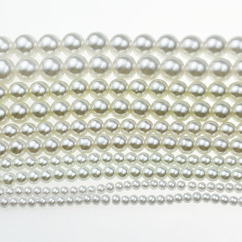 Szklane koraliki perłowe