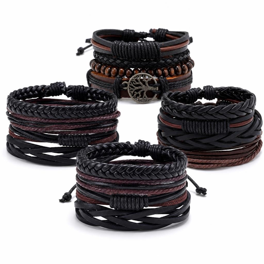 Bracelet de cuir de vachette