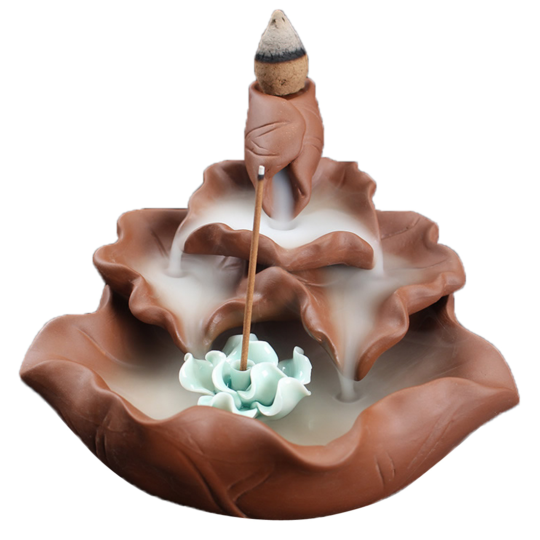 Backflow Incense Burner Incense Cone Sticks Holder Home Decor