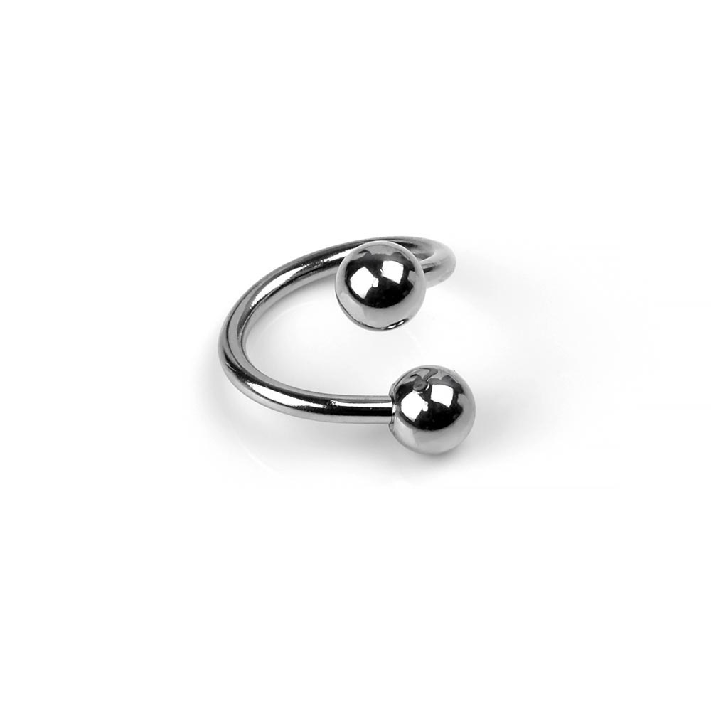 Edelstahl Hufeisen Piercing