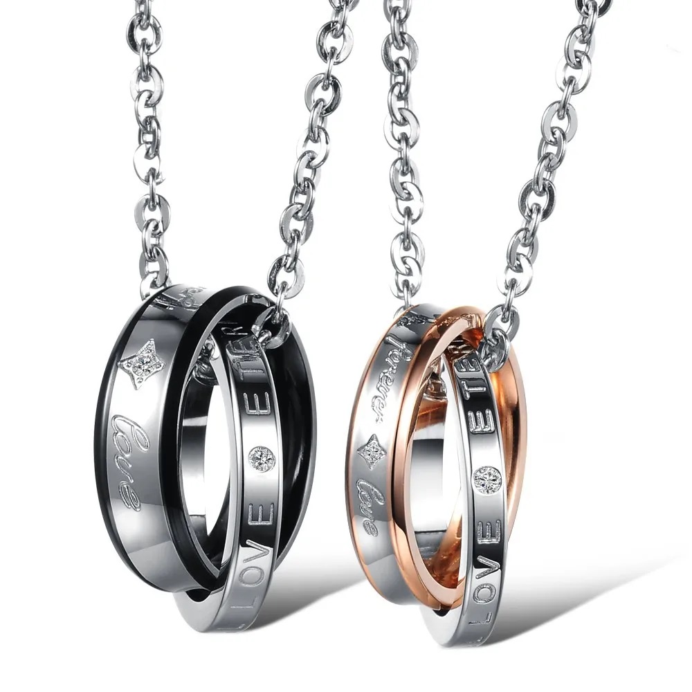 Stainless Steel Couple Pendants