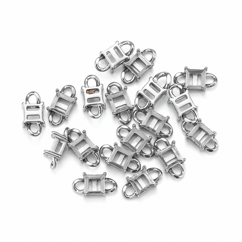 Perles sertis en acier inoxydable