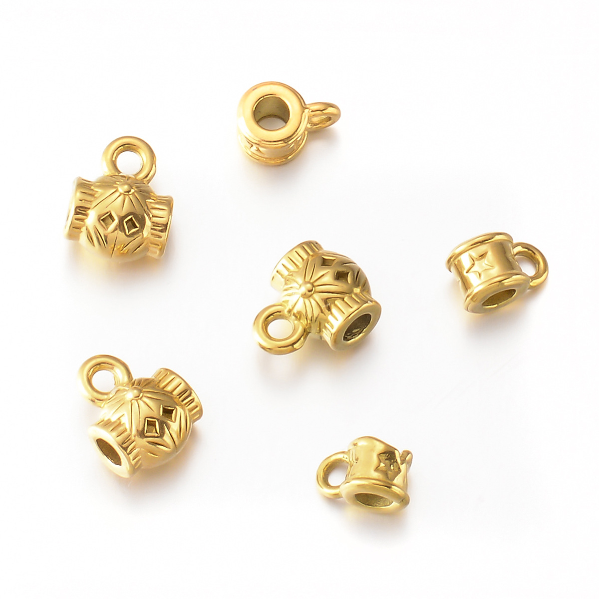 Stainless Steel Bail Beads