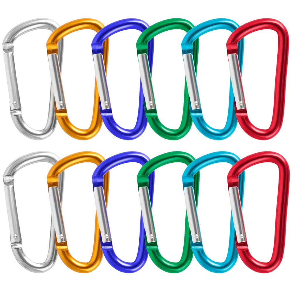 Porte-clés mousqueton en aluminium