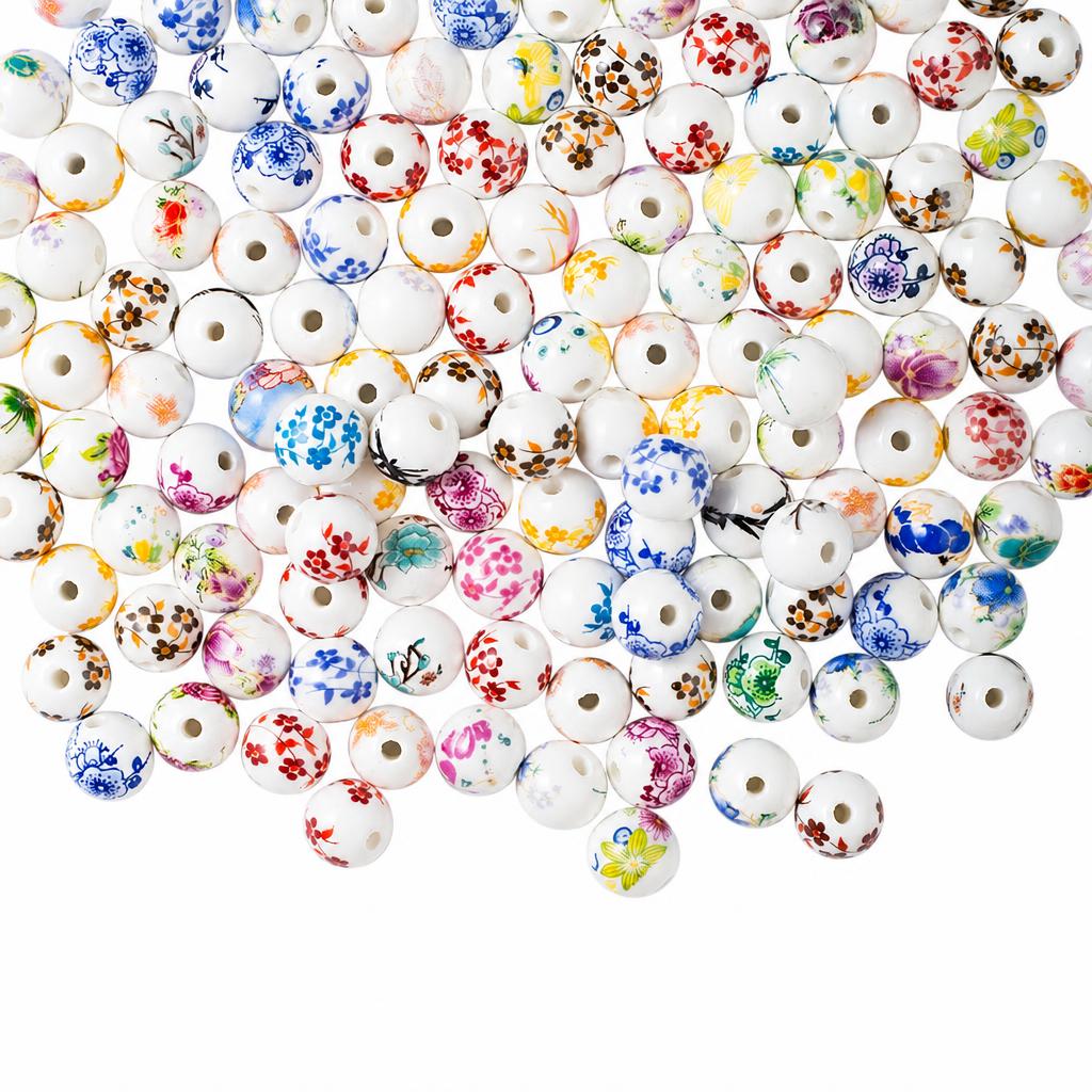 Perles bijoux en porcelaine