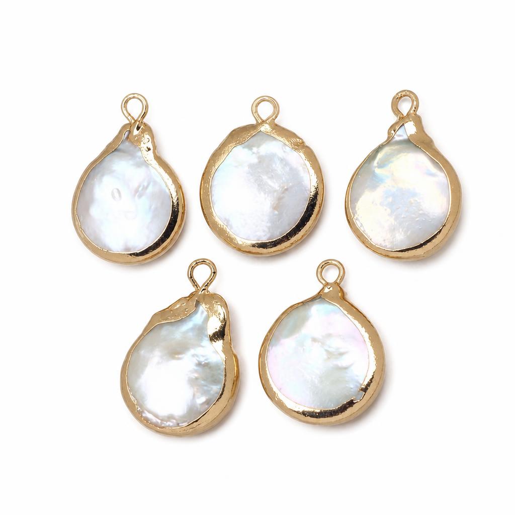 Freshwater Pearl Brass Pendant