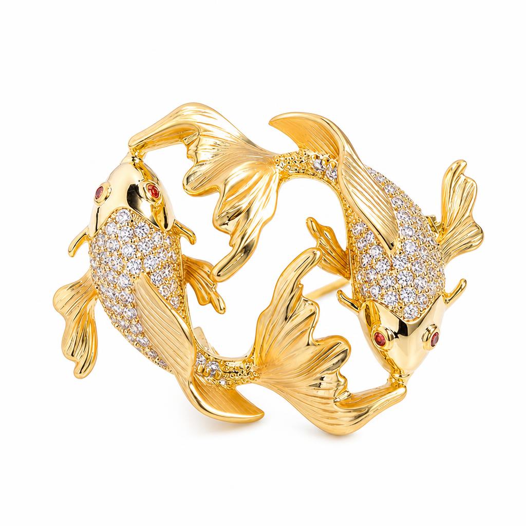 Cubic Zirconia Brooch