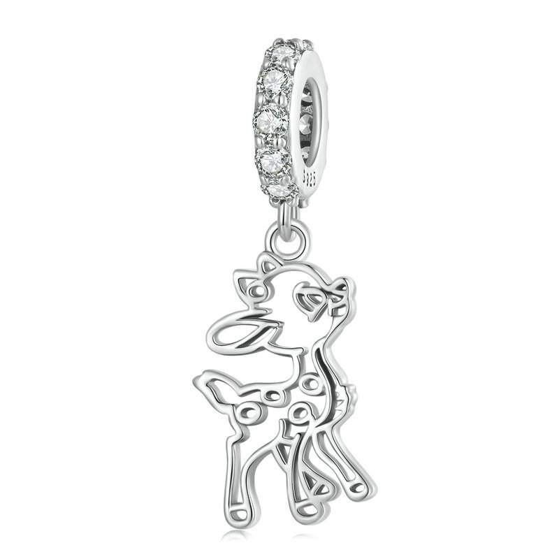 Zirkonia Mikro pflastern Sterlingsilber-Anhänger