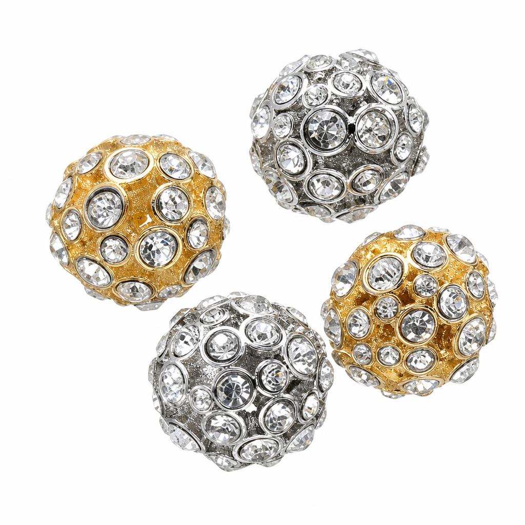 Rhinestone Tibetan Style Beads