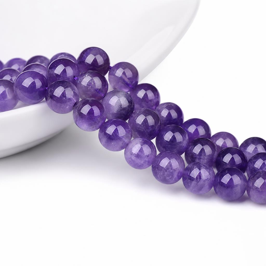 Natürlichen Amethyst Perlen