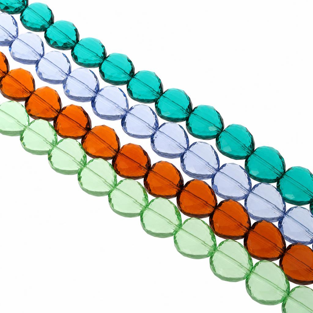 Perles de cristal coeur
