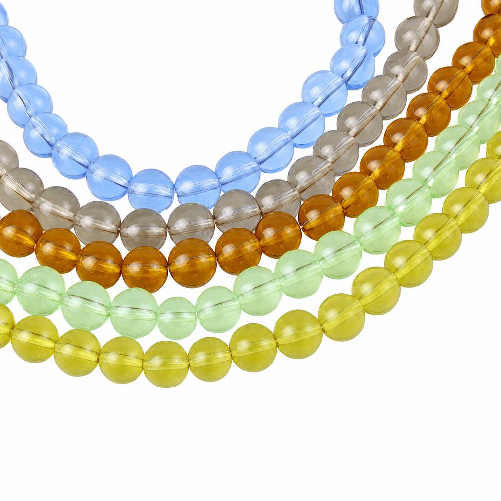 Perles de cristal rondes 