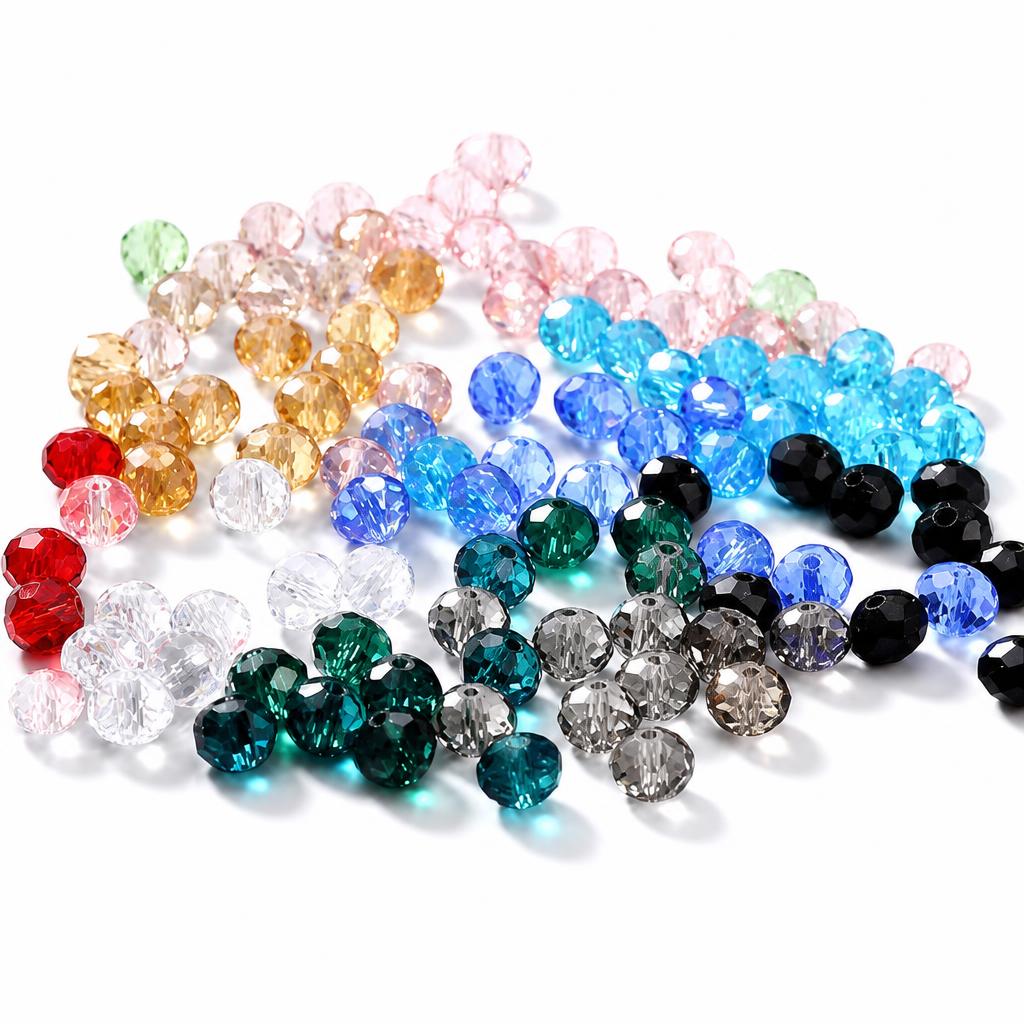 Perles de cristal rondelle