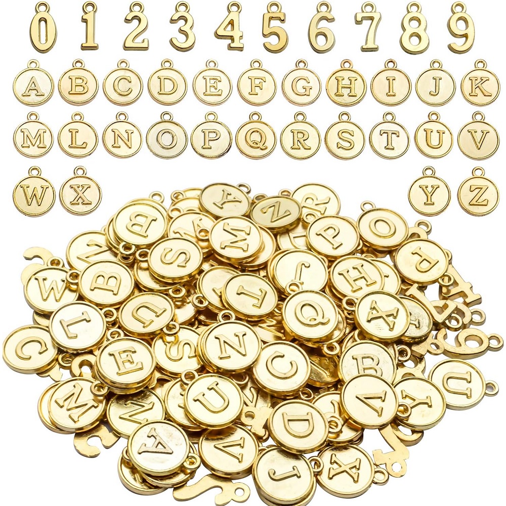 Tibetan Style Alphabet and Number Pendants