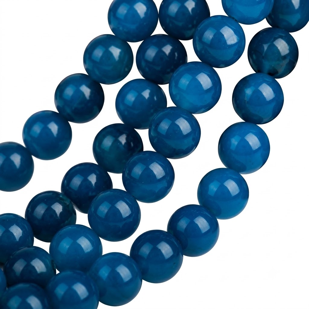 Natürliche blaue Achat Perlen