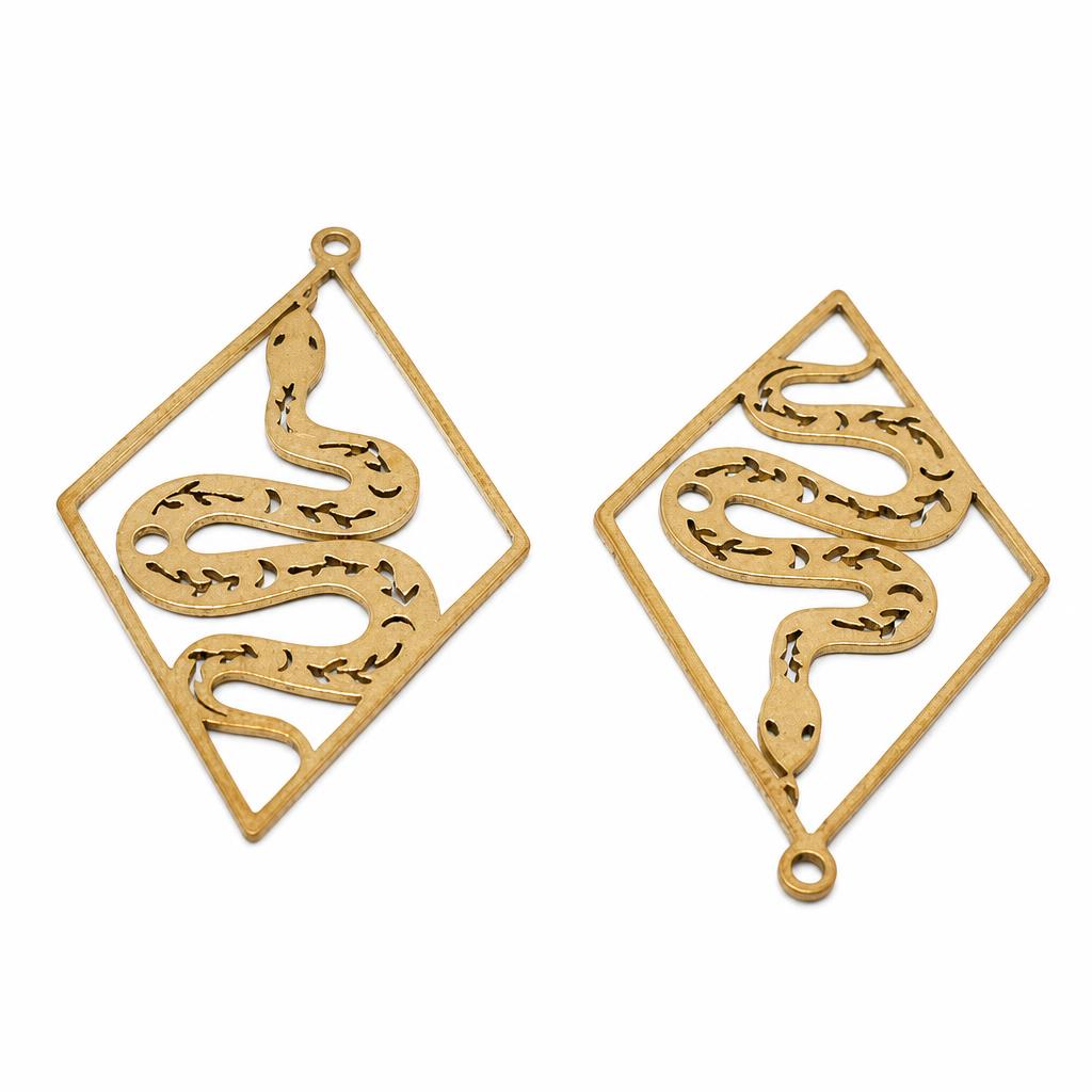 Hollow Brass Pendants