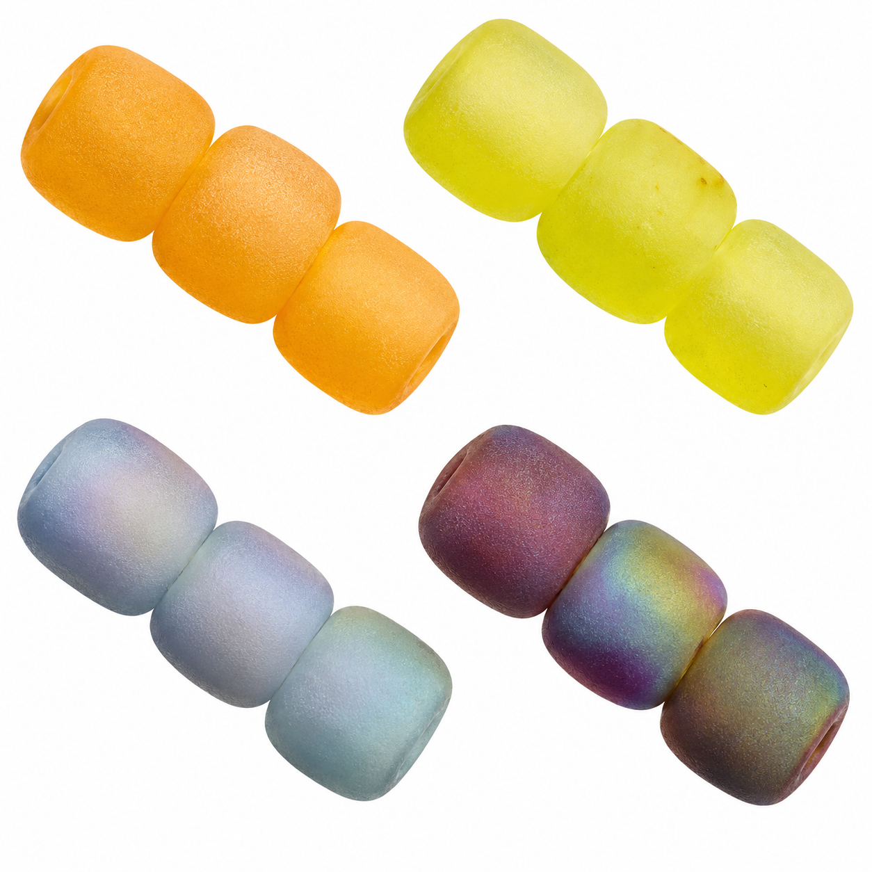 Satinierte Glas Rocailles