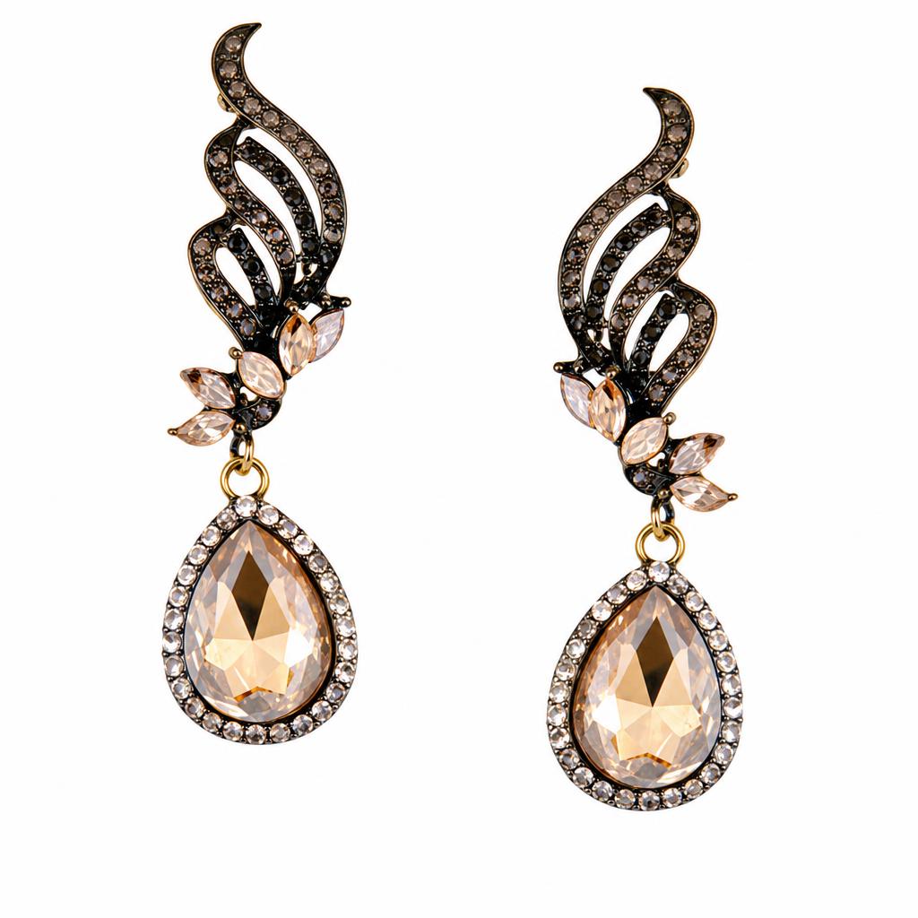 Strass Ohrring