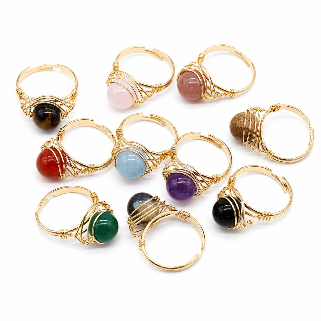 Natural Gemstone Finger Ring