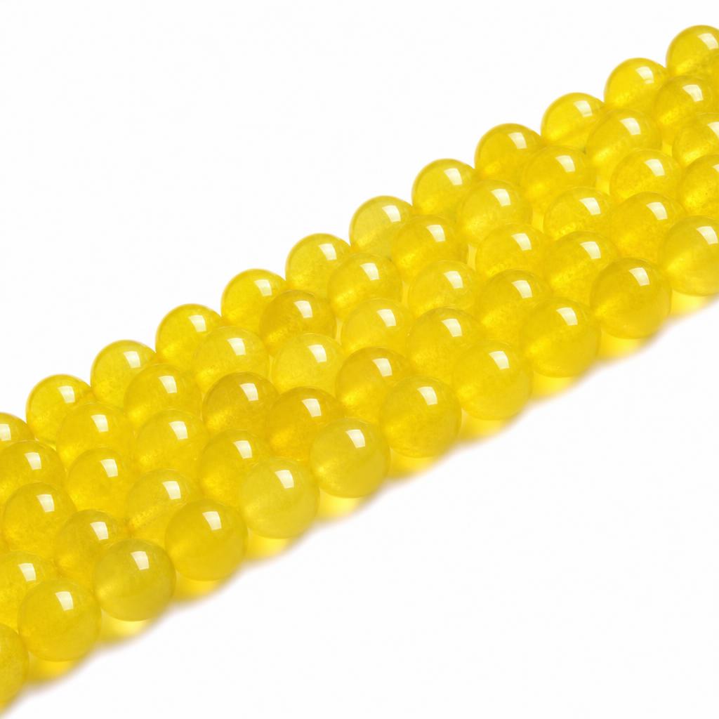Natürliche gelbe Achat Perlen