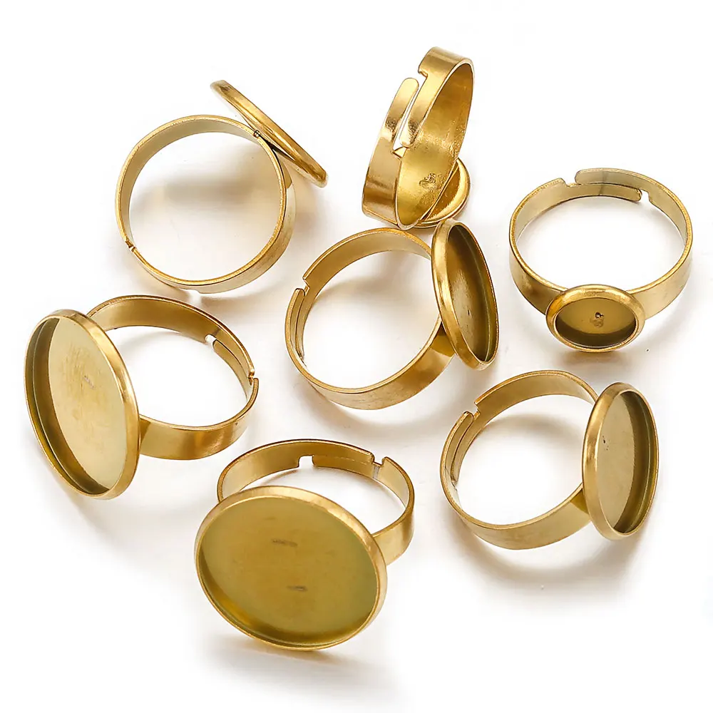 Brass Bezel Ring Bases