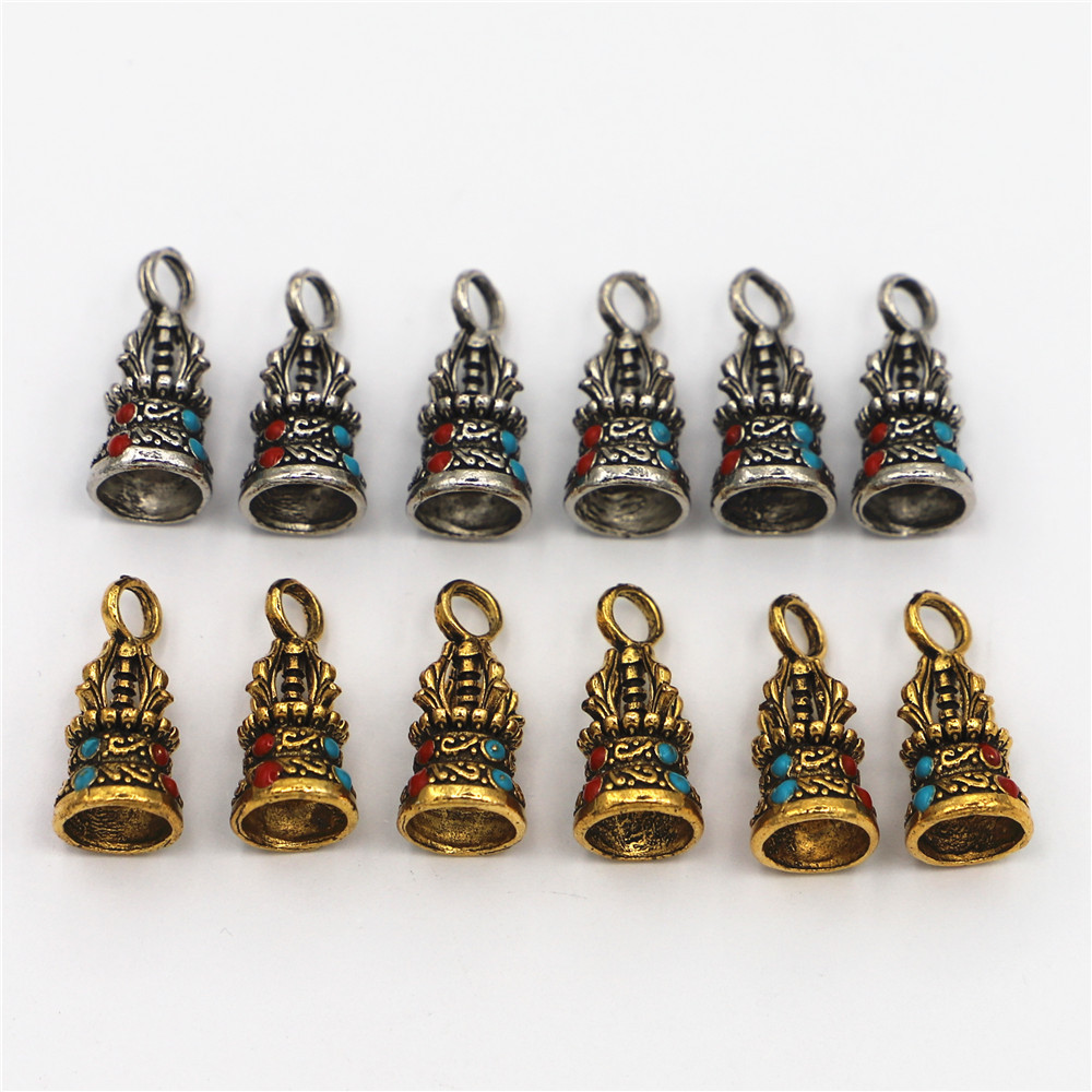 Tibetan Style Glue on Bail