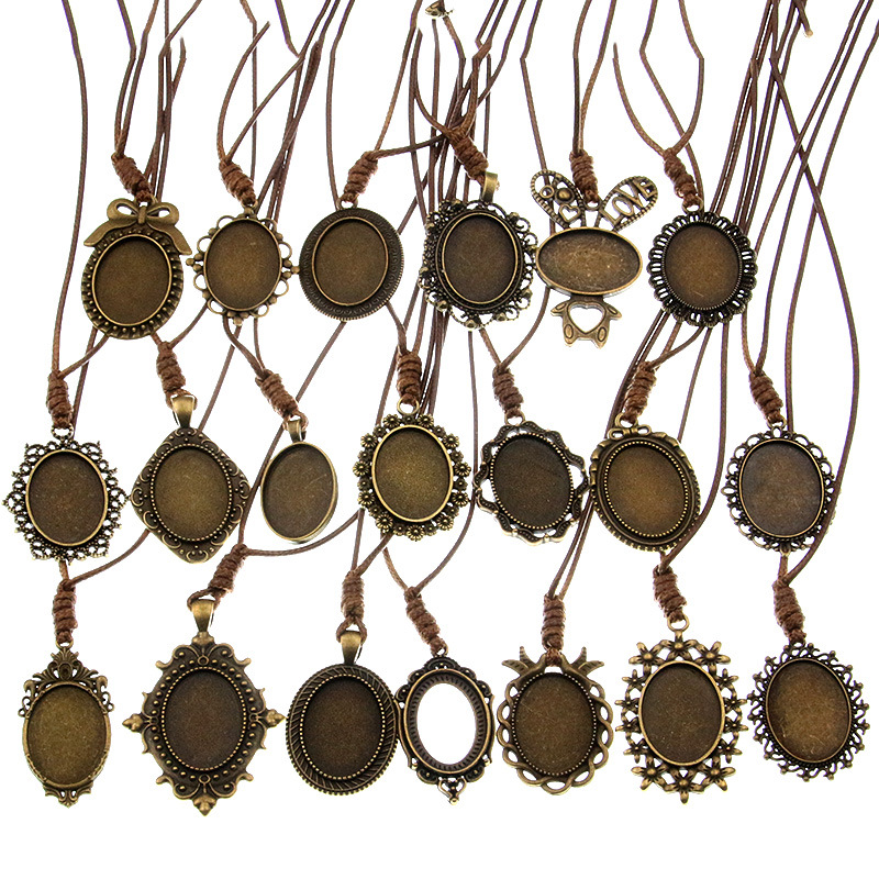 Pendentif en alliage de zinc Cabochon Cadre