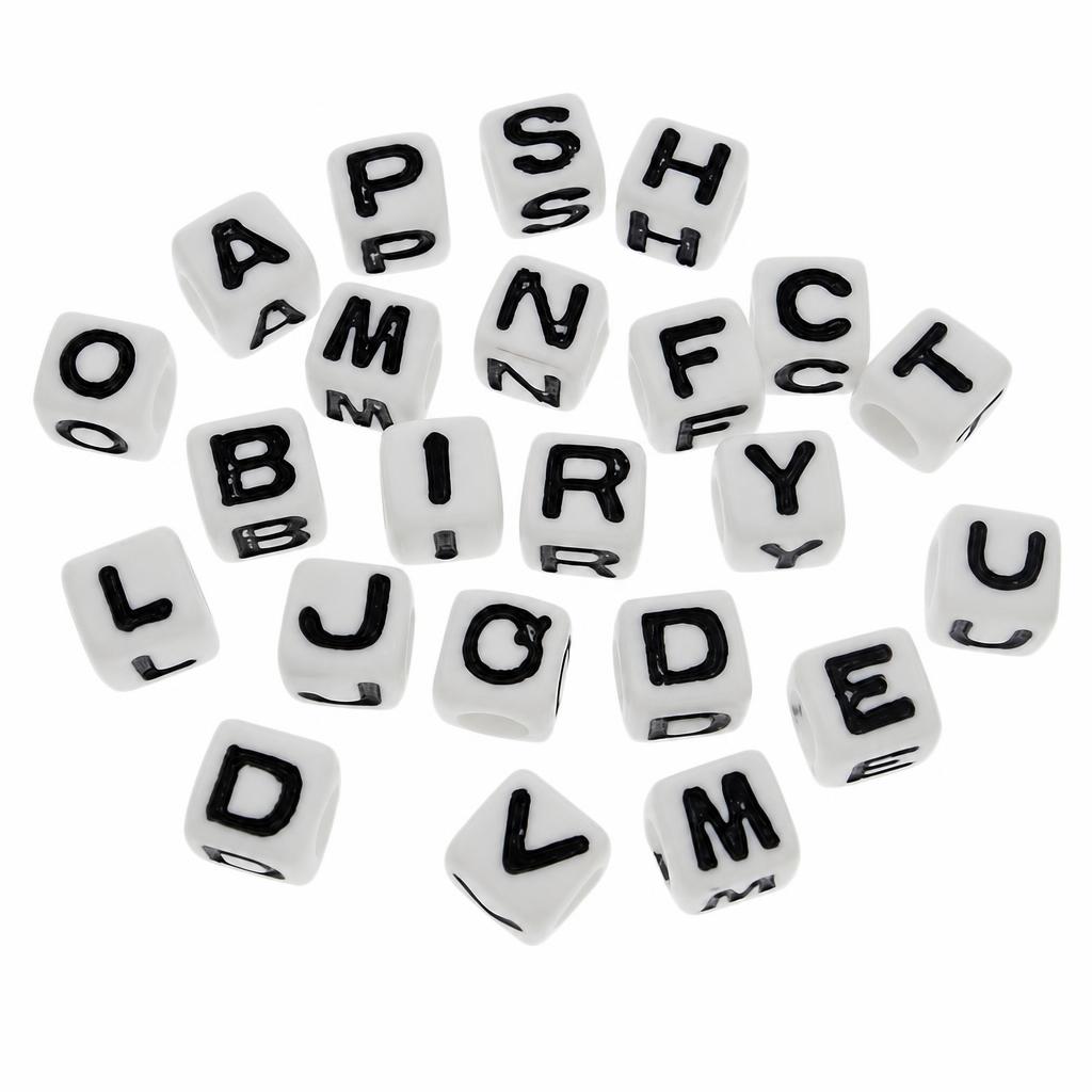 ABS-Kunststoff Alphabet Perlen