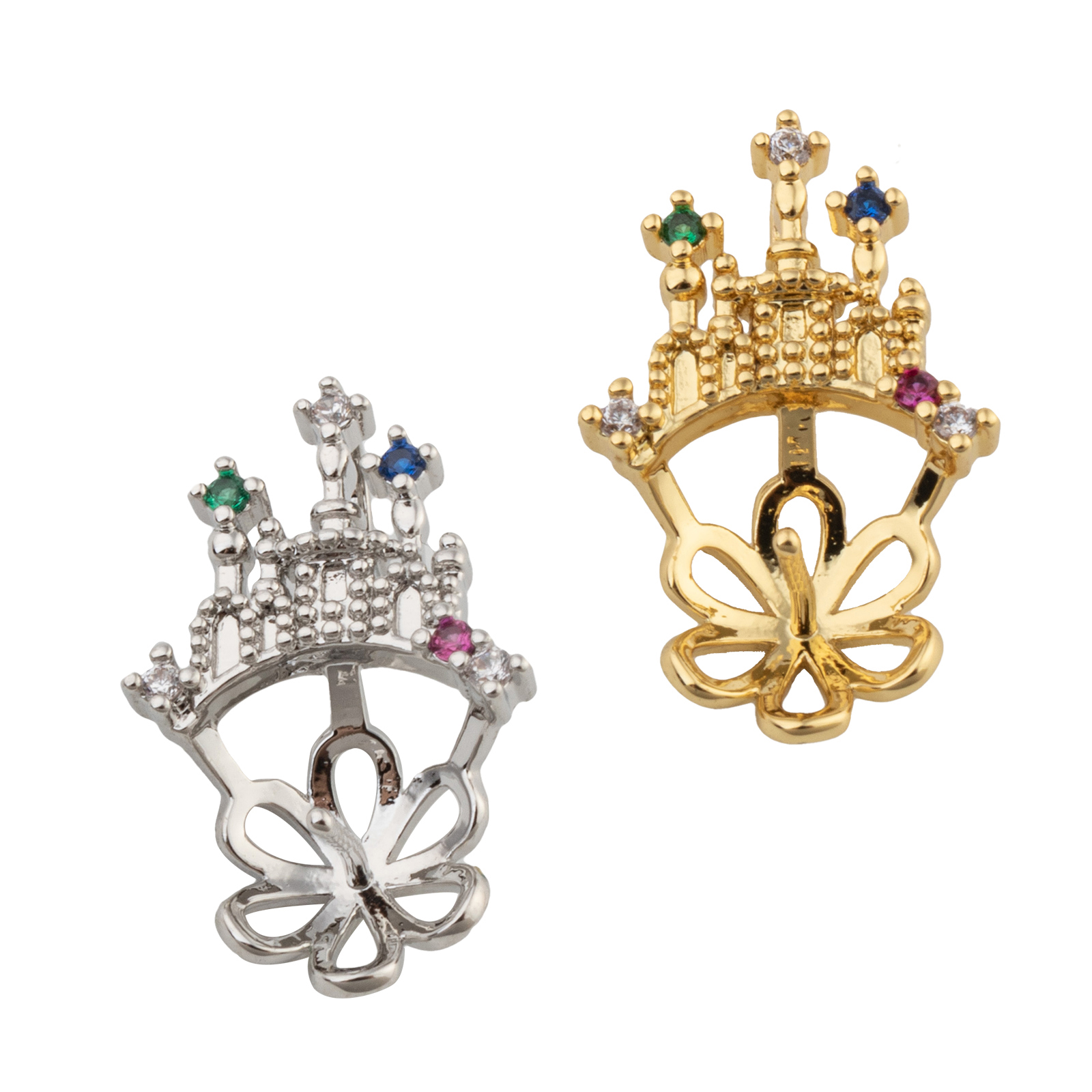 Perles sertis en laiton
