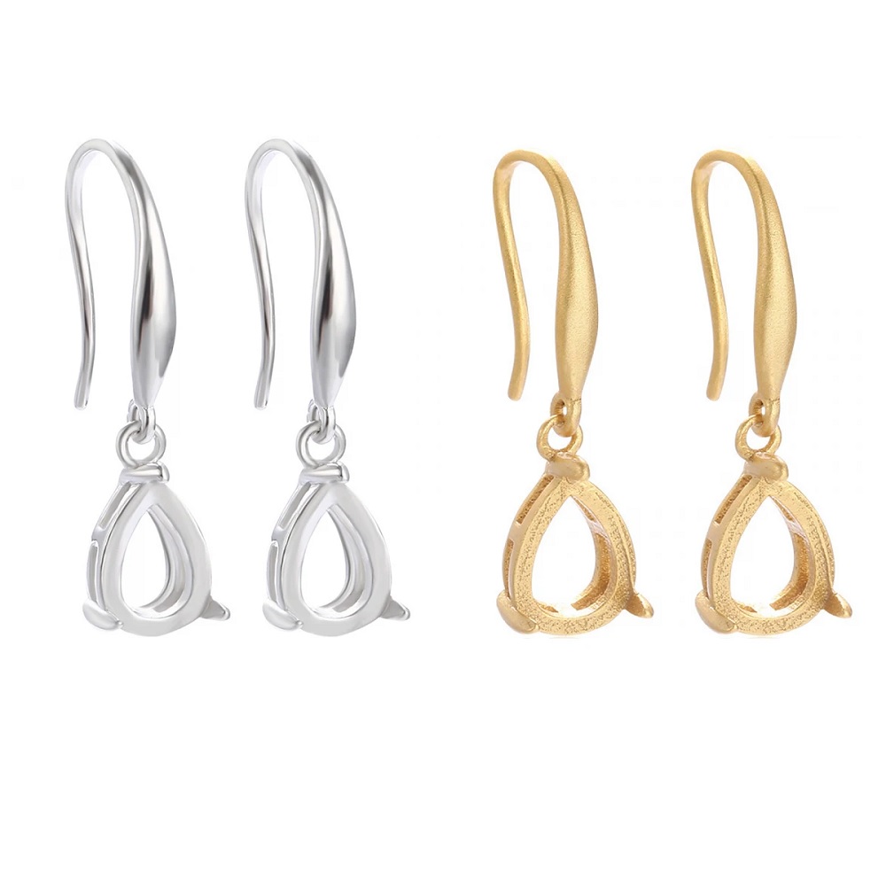 Composant boucle d'oreille tombante en argent sterling 925